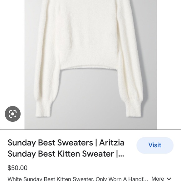 Aritzia Sunday Best Kitten Sweater - Picture 3 of 6